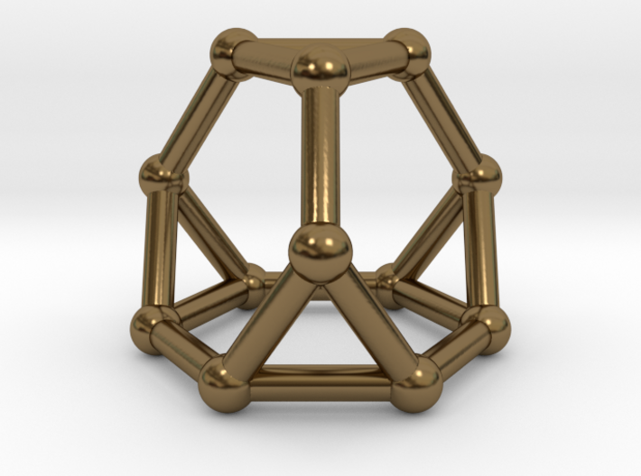 0371 Truncated Tetrahedron V&amp;E (a=1cm) #002 3d printed