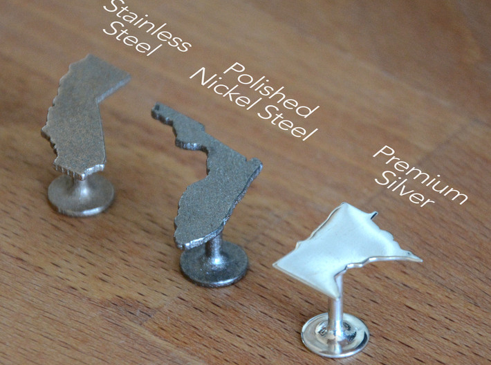 Mississippi State Cufflinks 3d printed