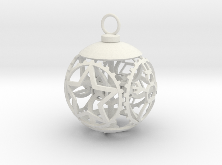 Gear Bauble 3d printed 