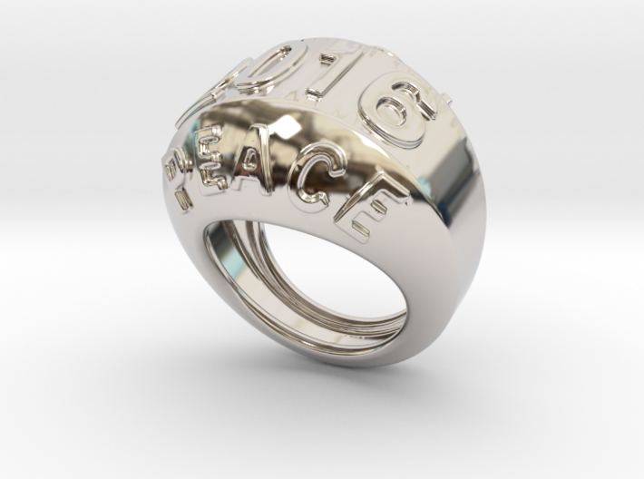2016 Ring Of Peace 20 - Italian Size 20 3d printed