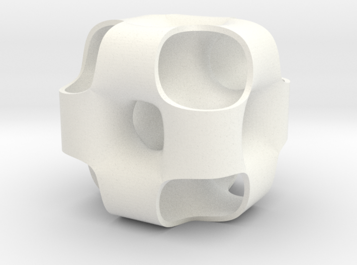 Ported Cube 3d printed 