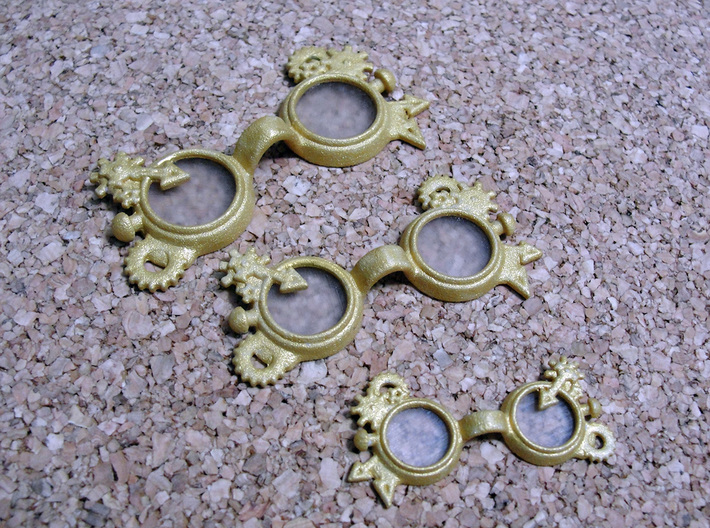Steam punk Goggles:  MSD 1/4 doll size 3d printed 