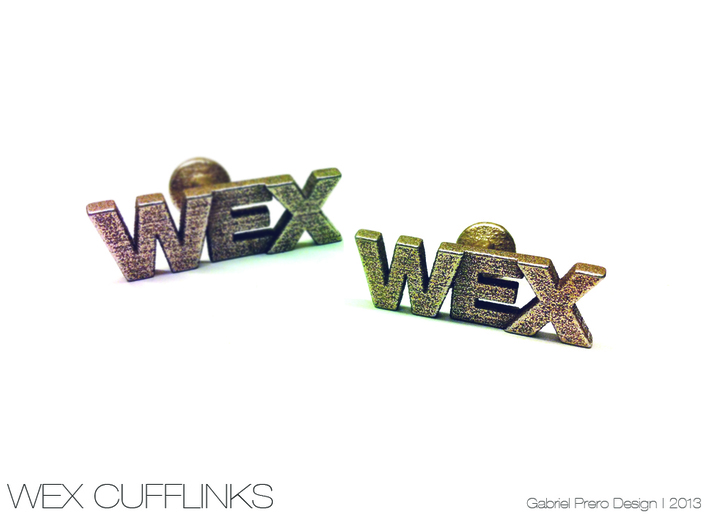 Monogram Cufflinks WEX 3d printed