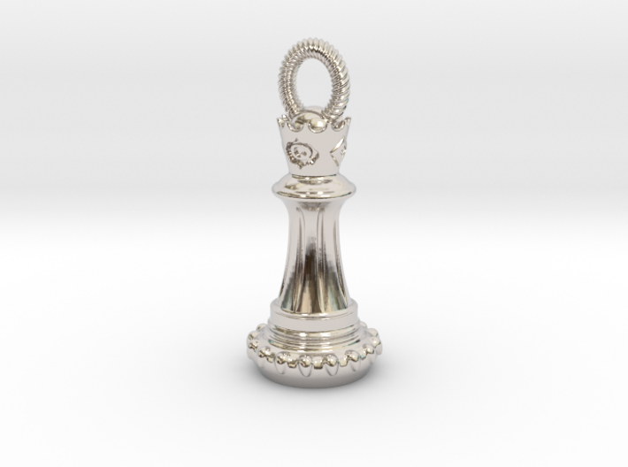 Chess Queen Pendant 3d printed