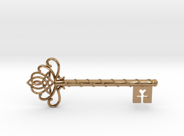 Skeleton Key with Celtic Knot 3d printed 
