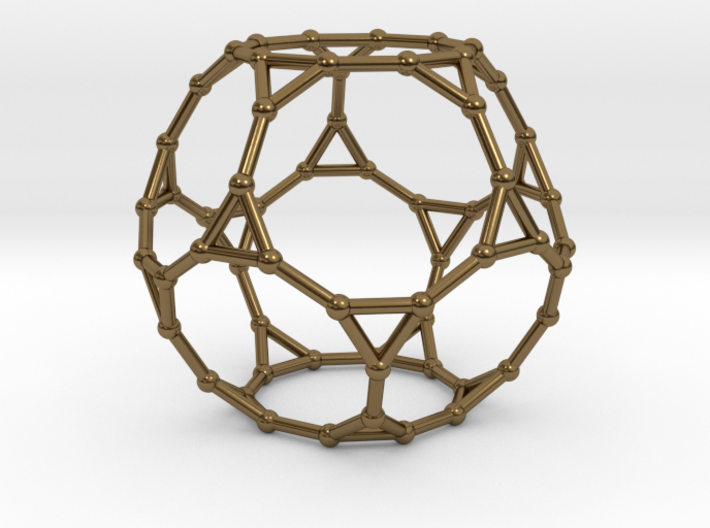 0383 Truncated Dodecahedron V&amp;E (a=1сm) #002 3d printed