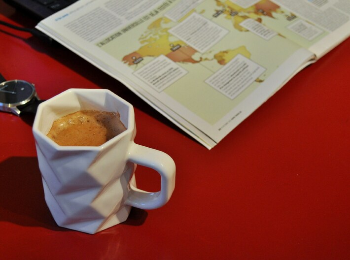 Coffee OctoMug - Low Poly Mug 3d printed 