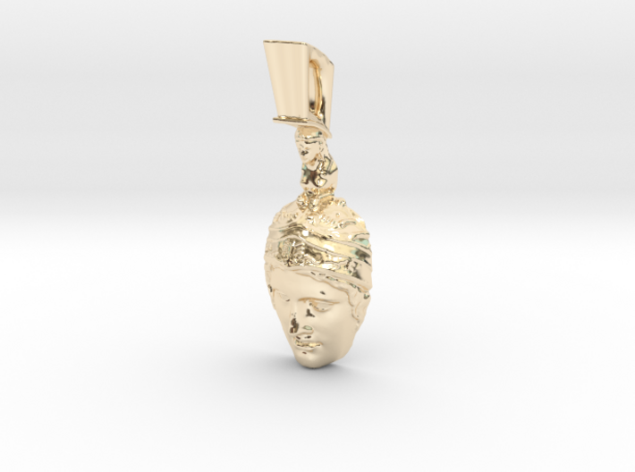 ARES, God of War necklace pendant (facing foward) 3d printed