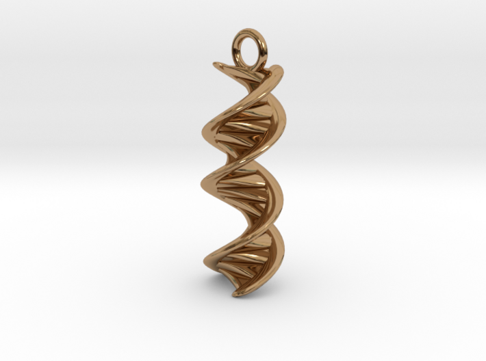 DNA Helix Earring 3d printed
