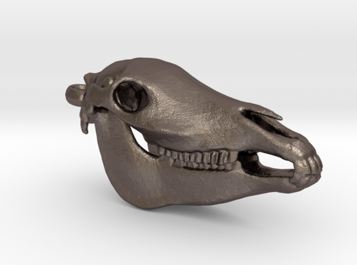 Horse Skull Pendant - 50mm 3d printed