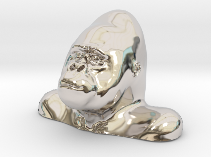 Gorilla Bust Sculpt 3d printed