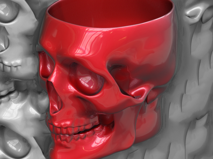 Skull Mug 3d printed 