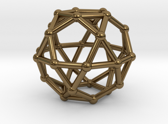 0393 Icosidodecahedron V&amp;E (a=1cm) #002 3d printed