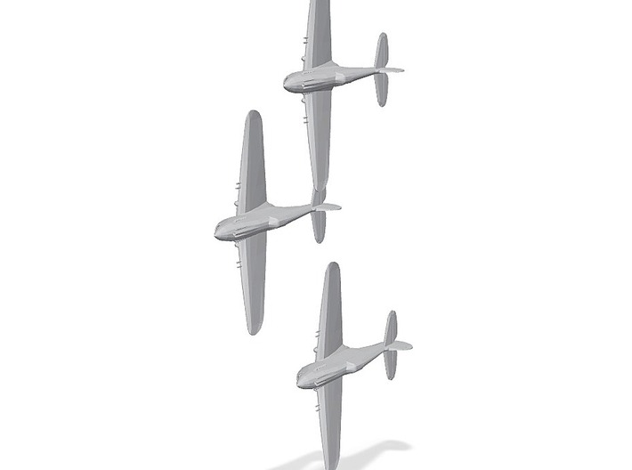 Curtiss P-40B/C 'Warhawk' 1/200 x3 3d printed
