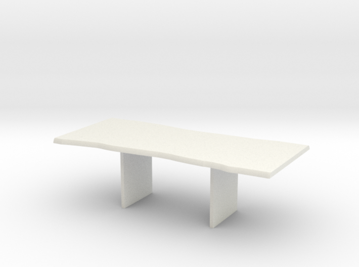 Wood Slab Table - 001 1:12 scale 3d printed