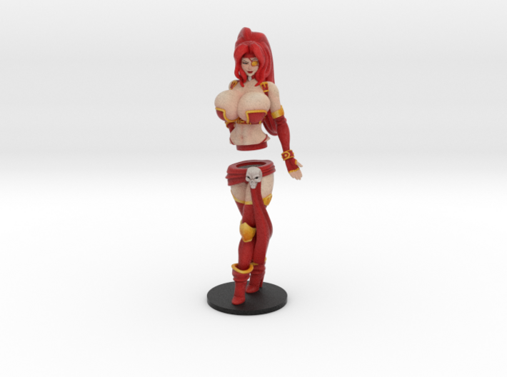 Pirate Veronika Red 22 cm (8.5 inch approx) COLOR 3d printed