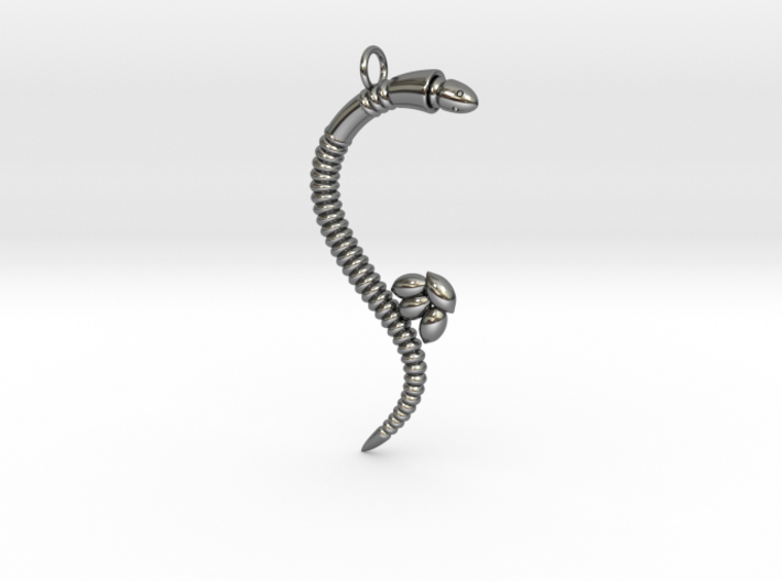 c. &quot;Life of a worm&quot; Part 3 - &quot;Laying eggs&quot; pendant 3d printed