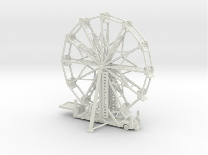 Ferris Wheel "Big Eli NY5" - 1:220 / 1:160 / 1:87 3d printed zusammengesetzt - composite