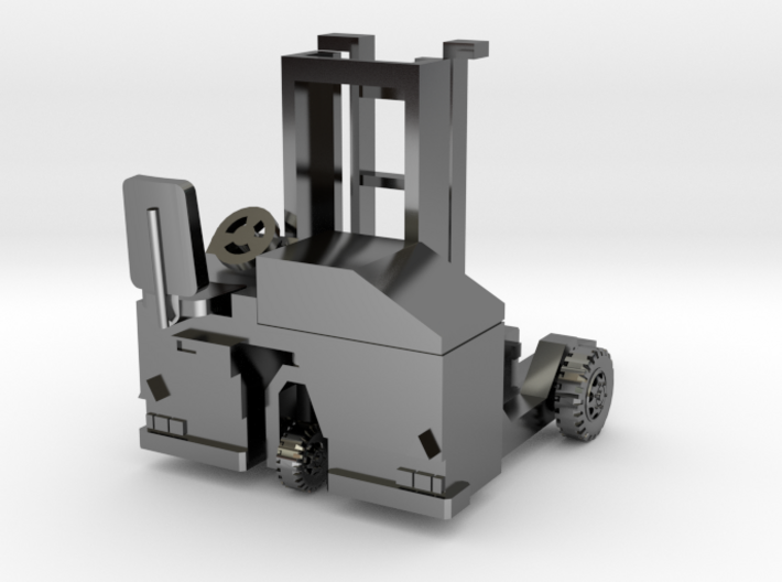 H0 scale: Forklift, Vorklift, Kooiaap, Gabelstaple 3d printed