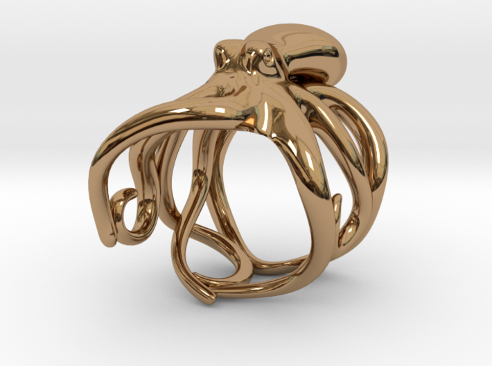 Octopus Ring 21mm 3d printed
