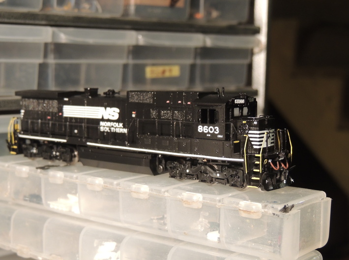 N Scale NS C39-8 With Nose Plate 3d printed 