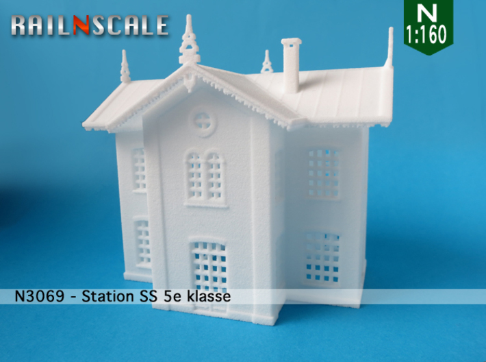 Station SS 5e Klasse (N 1:160) 3d printed 