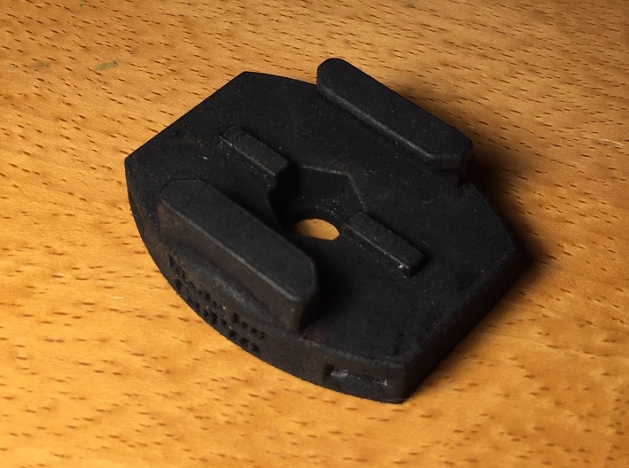GoPro Large Tripod and Zip Tie Mount - 3/8" by 16 3d printed Just the mount