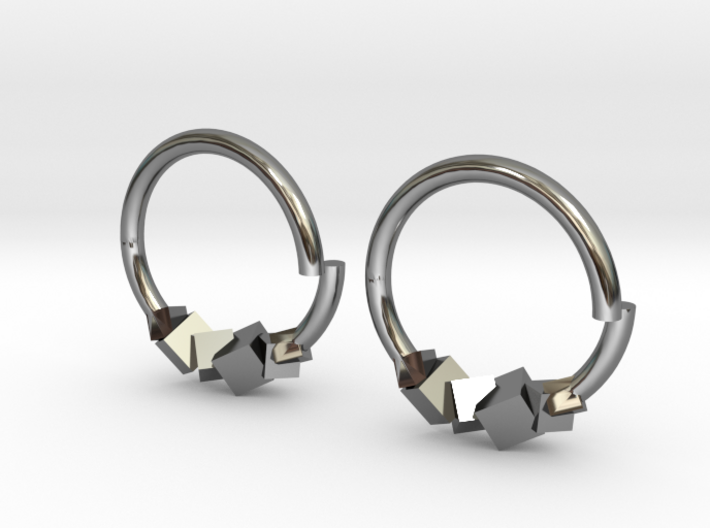 Cubic Earring 3d printed