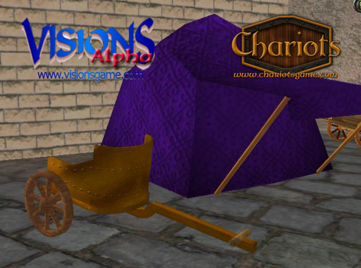Chariot Riveted 3d printed Riveted Bronze Chariot - screenshot from Visions alpha