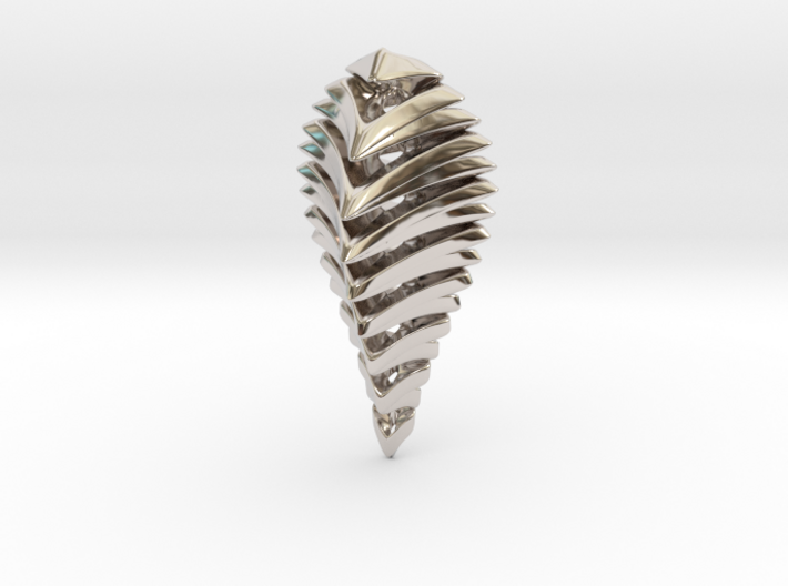 skeleton abstract, pendant 3d printed