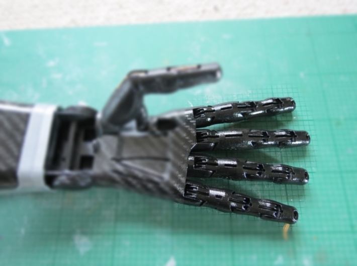 Kickstarter Hand (Fingers+'Thumb') 3d printed