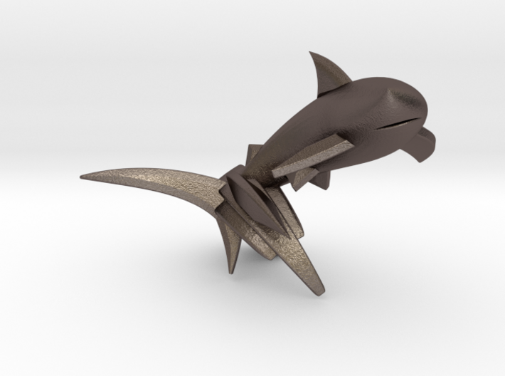 Key Chain - Jumping Shark 3d printed