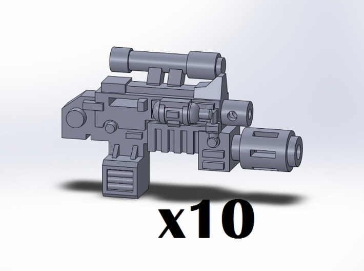 10x Melta Combination Weapons 3d printed Melta Combination Weapon