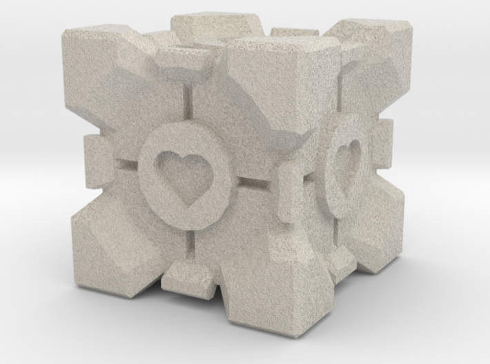 Companion Cube 3d printed