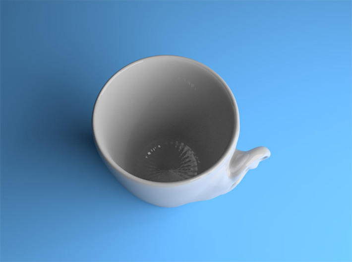 Coffee mug #3 XL - Real ear 3d printed 