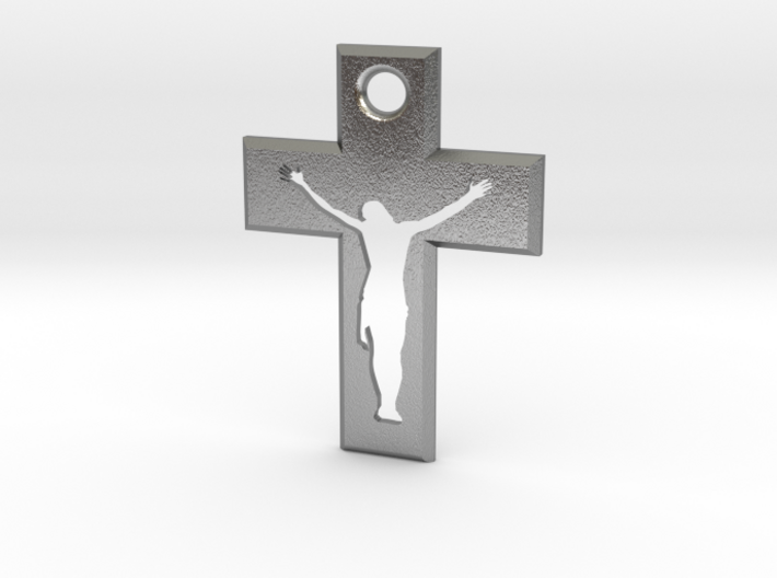 Crucifix Alfa 4x3cm 3d printed