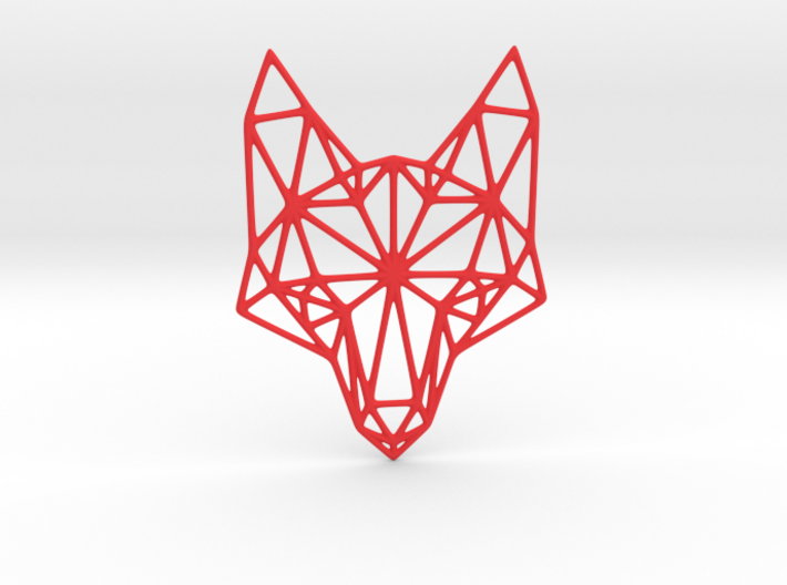 Geometric Fox Head 3d printed