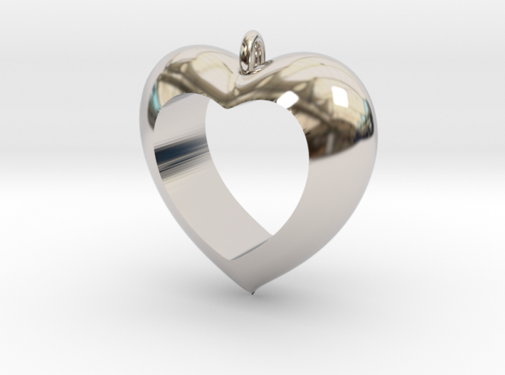 Heart Pendant #4 3d printed