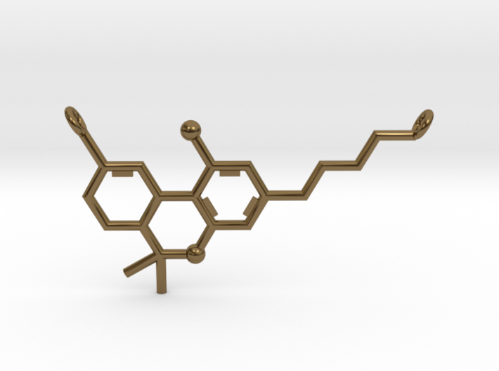 THC (Tetrahydrocannabinol) Pendant 3d printed