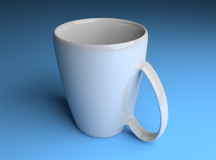 Coffee mug #6 - Handle UpSideDown 3d printed 
