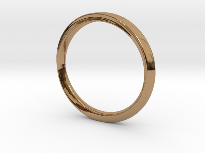 Mobius Ring with Groove Size US 3.75 3d printed