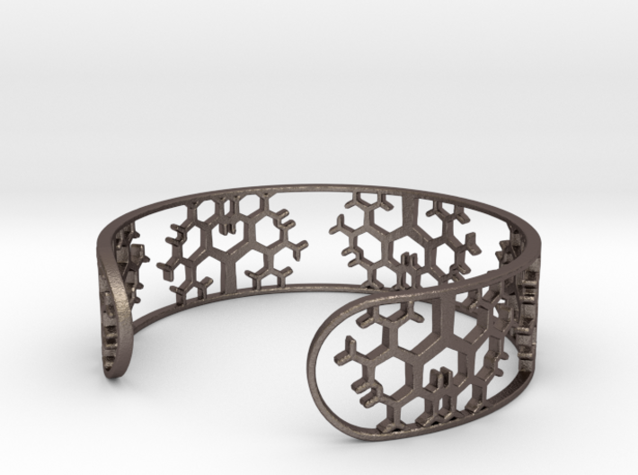 Geometric Tree Bracelet 7in (18cm) 3d printed