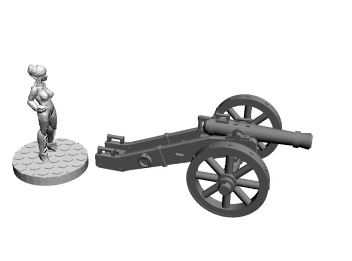 28mm field cannon 3d printed 