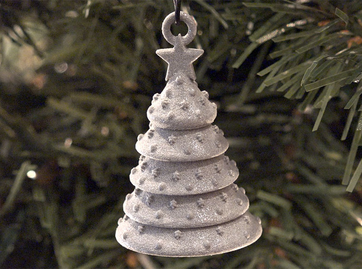 Aluminum Christmas Tree Ornament With Moving Parts 3d printed