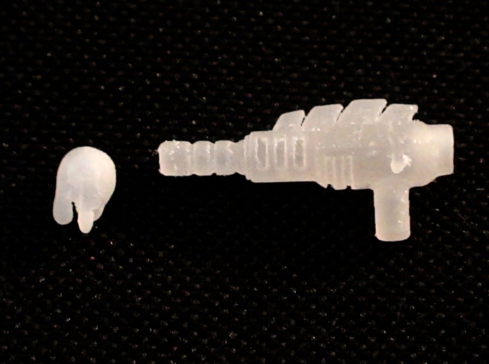 Predacon Blight's 3mm Sludgethrower 3d printed Frosted Detail Test Print