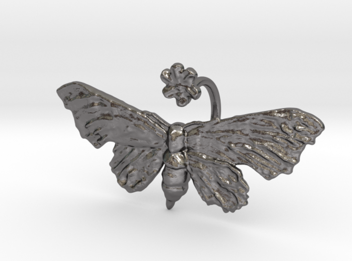 Fantasy Moth Ring size 7 3d printed