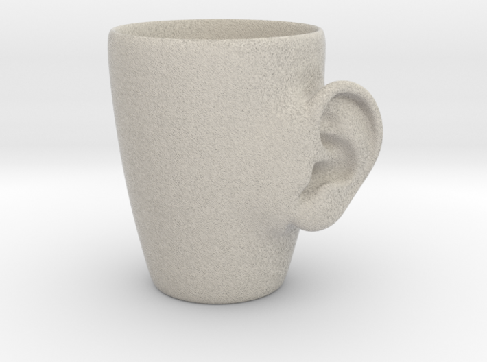 Coffee mug #3 - Real ear 3d printed