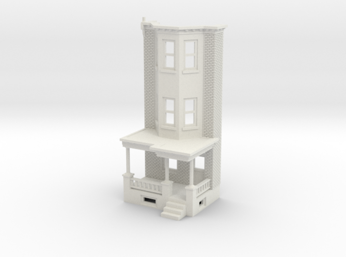 WEST PHILLY 3S ROW HOME 160 Brick RD FRONT 3d printed