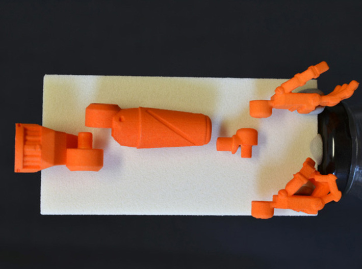 PRHI Solid Arm - Open Hand (Right) 3d printed 