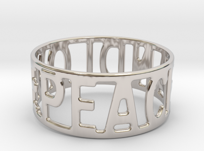 Peaceandlove 68 Bracelet 3d printed